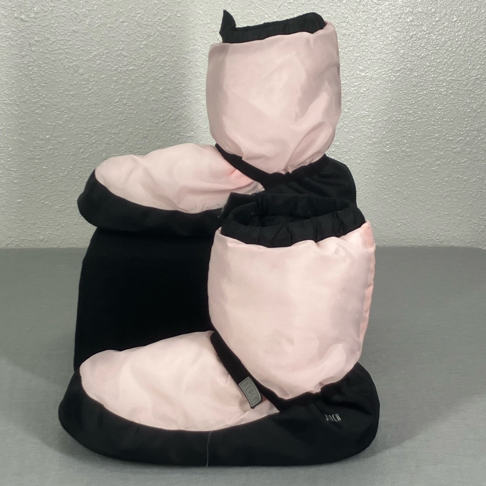 Women's Cozy Nylon Bloch Boot Slippers Durable Warm-Up Dance Shoes in Candy Pink